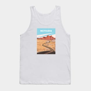 Nevada, USA.Retro travel poster Tank Top